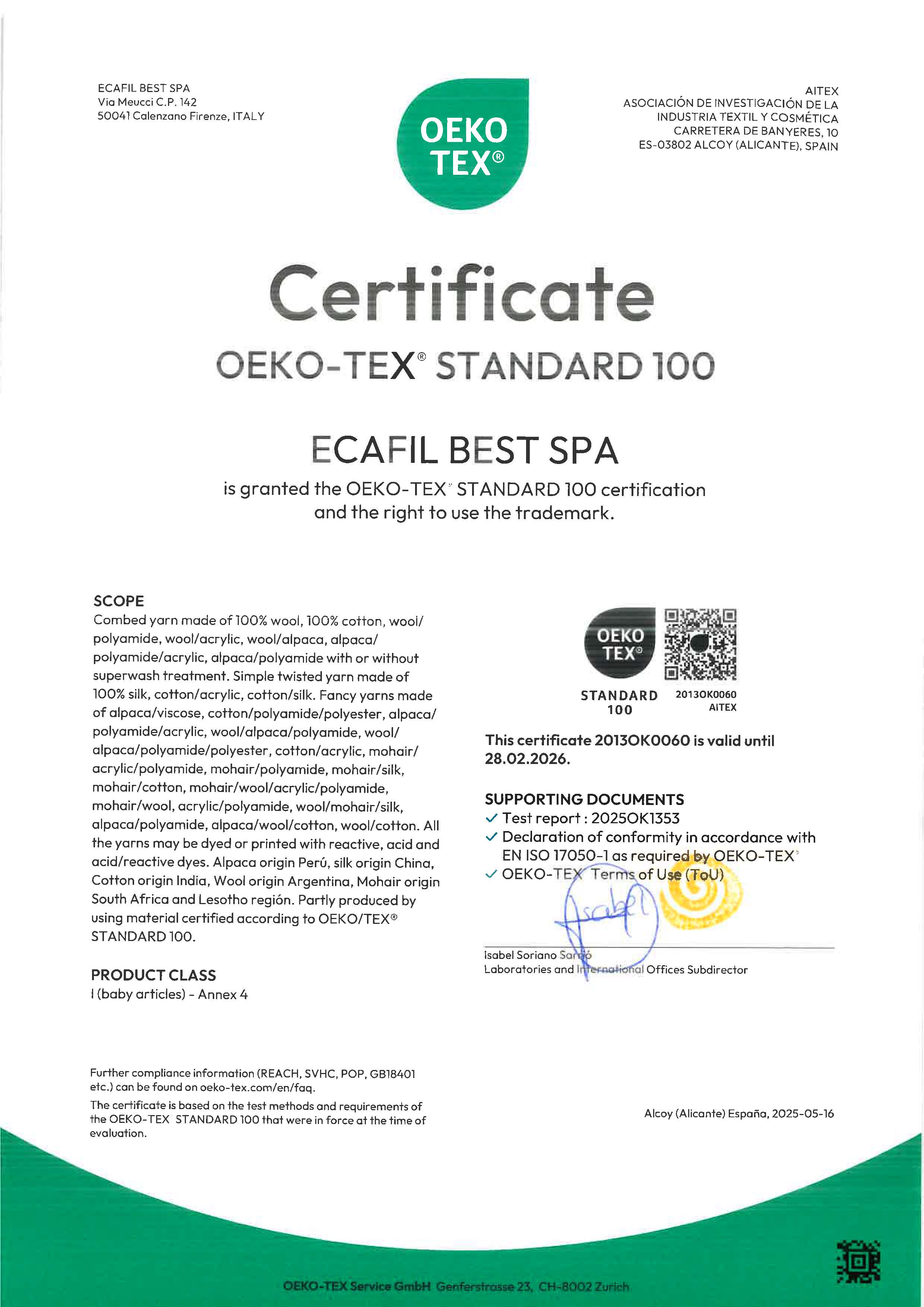  Certification